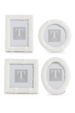 Faux Bamboo Frame - White