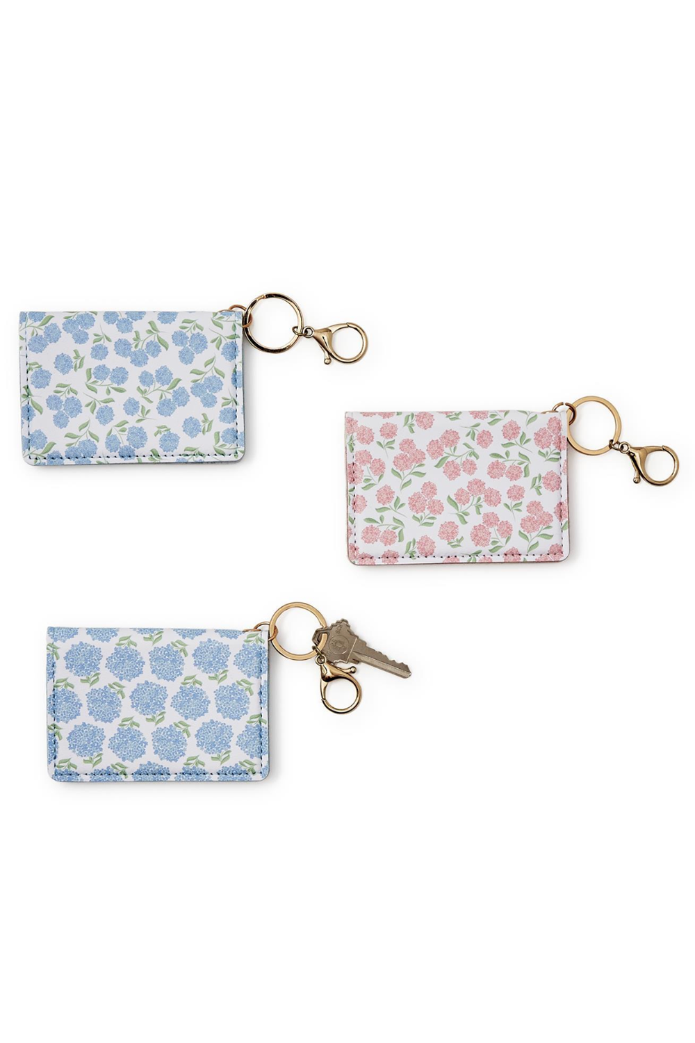 ID Wallet - Hydrangea Pattern