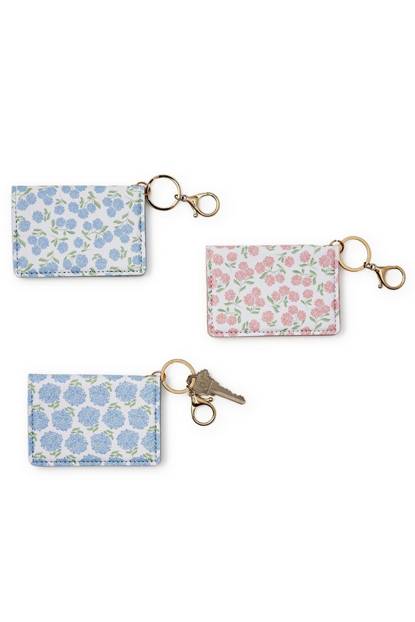 ID Wallet - Hydrangea Pattern