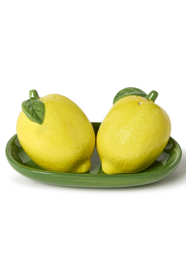 Lemon on Tray Salt & Pepper Shakers