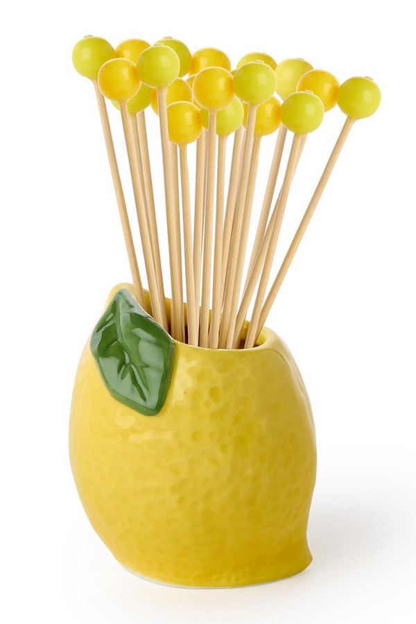 Lemon Jar with Cocktail Picks