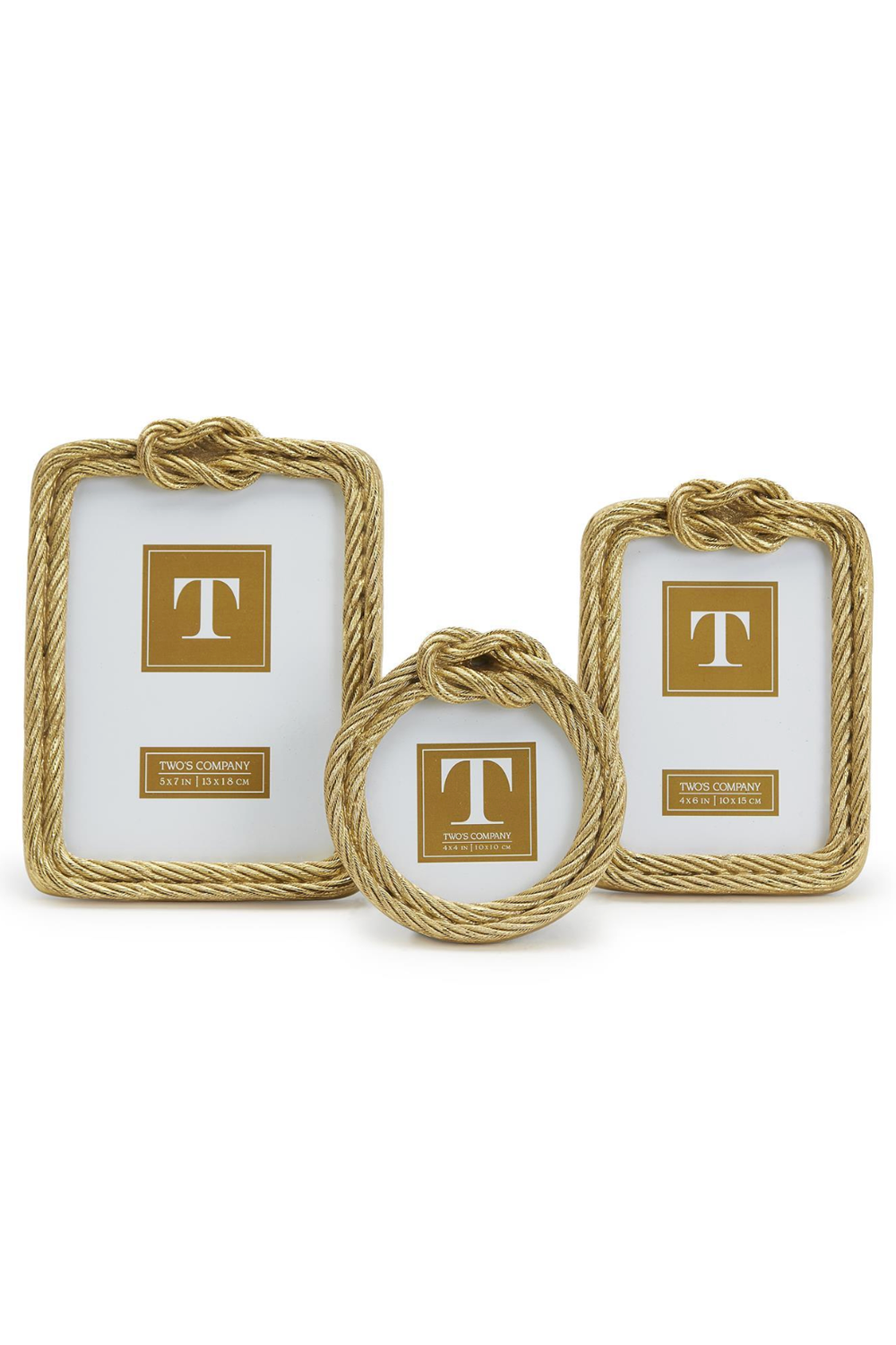 Gold Top Knot Rope Frame