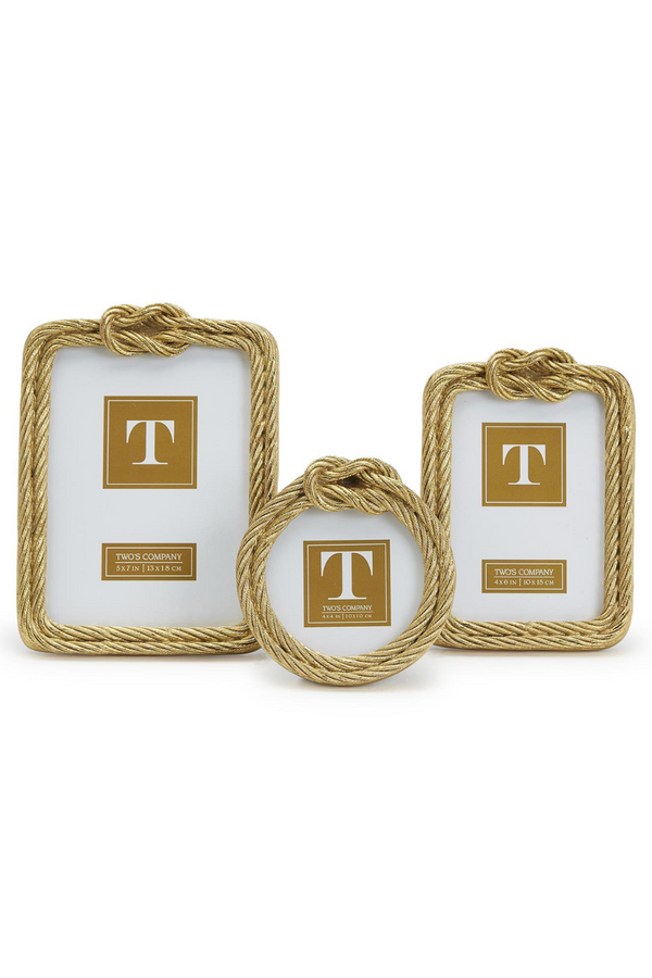 Gold Top Knot Rope Frame