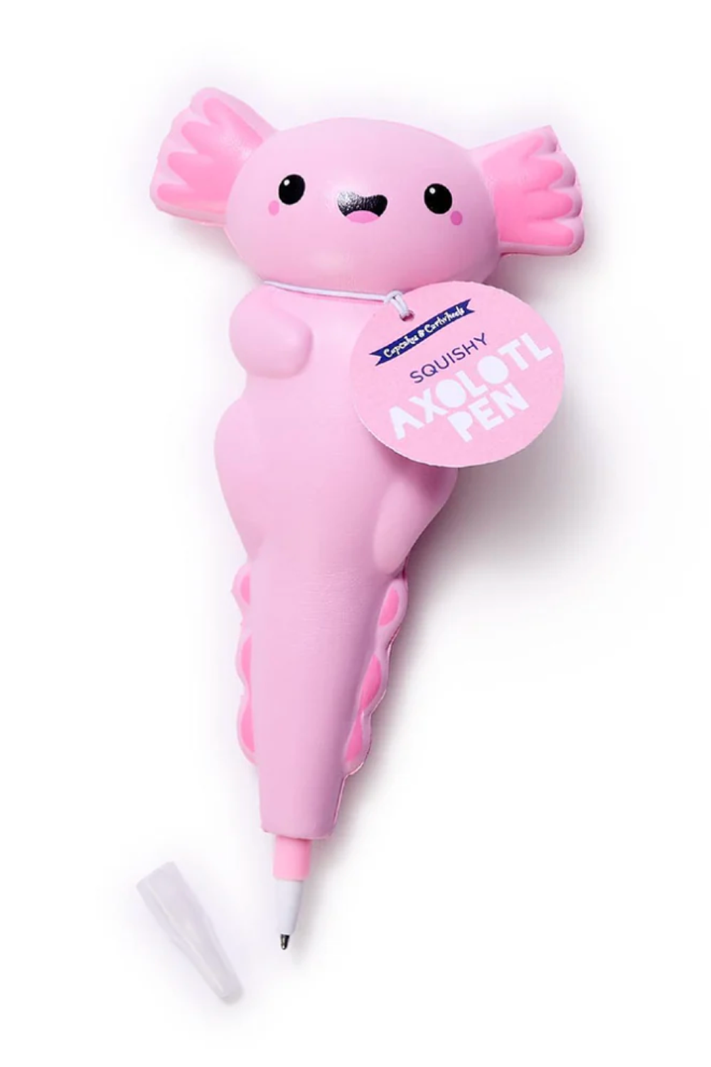 Pink Squishy Axolotl Pen