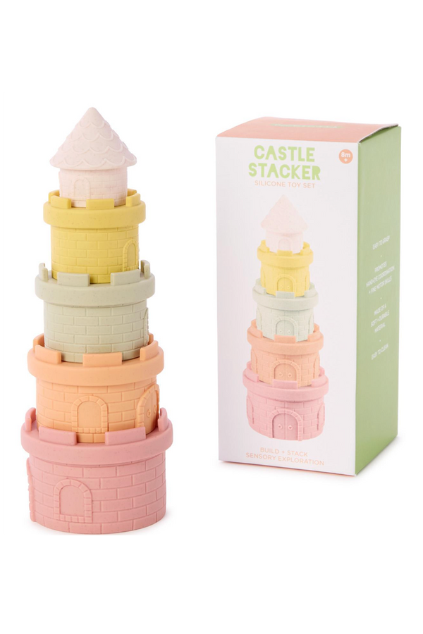 Textured Castle Stacker Toy in Box