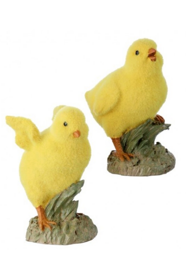 Resin Flocked Chick