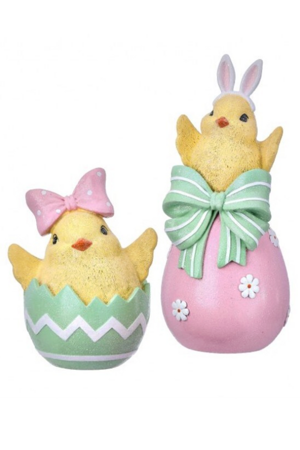 Resin Chick on Egg Figure