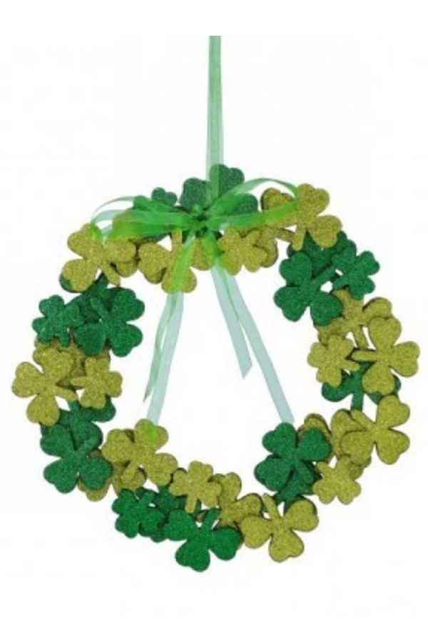 Shamrock Glitter Wreath