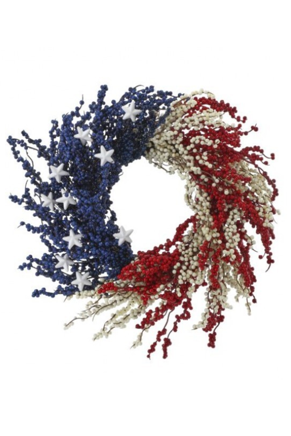 Patritioc Berry Wreath with Stars