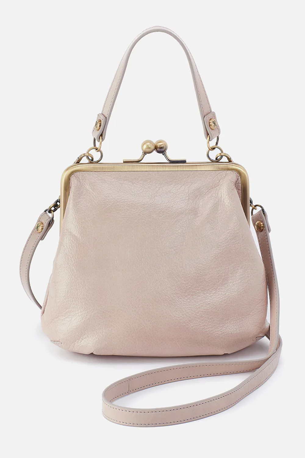 Alba Crossbody Purse - Stone Gloss