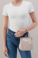 Alba Crossbody Purse - Stone Gloss