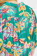 Mix Paisley Print Midi Dress - Emerald Mix