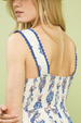 Key West Sundress with Lace Trim - Peri Blue