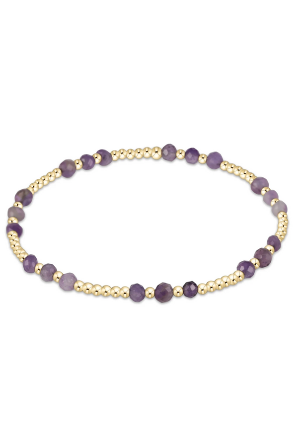 EN Gemstone Joy Pattern Bracelet - Amethyst