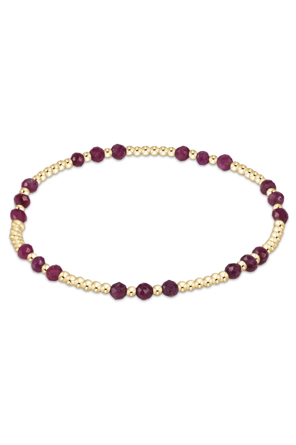 EN Gemstone Joy Pattern Bracelet - Ruby