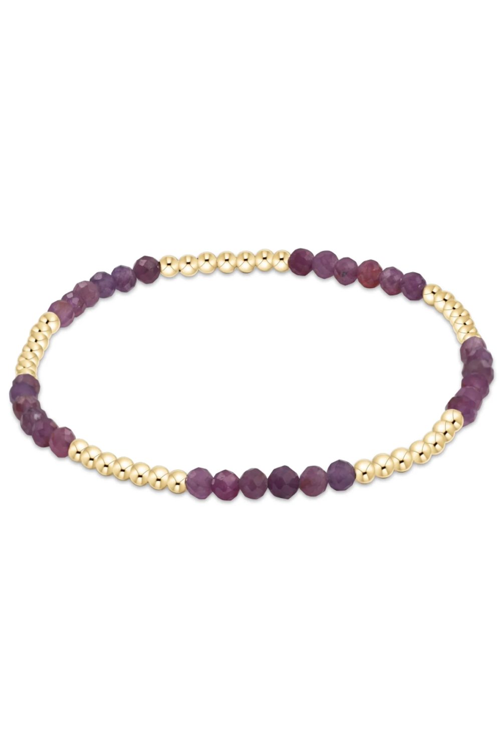 EN Classic Blissful Pattern Bracelet - Ruby