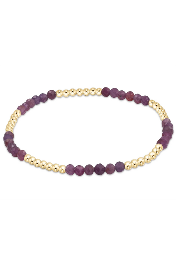 EN Classic Blissful Pattern Bracelet - Ruby