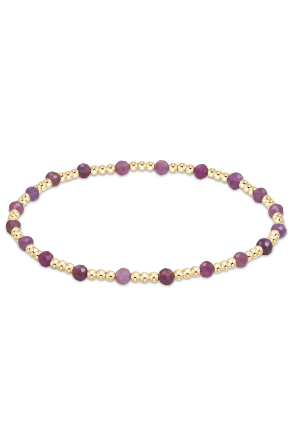 EN Sincerity Gemstone Pattern Bracelet - Ruby