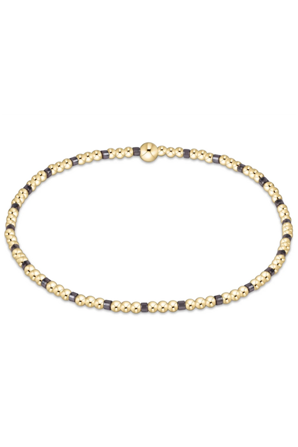 EN Hope Sincerity Pattern 2mm Bracelet - Taupe with a Twist