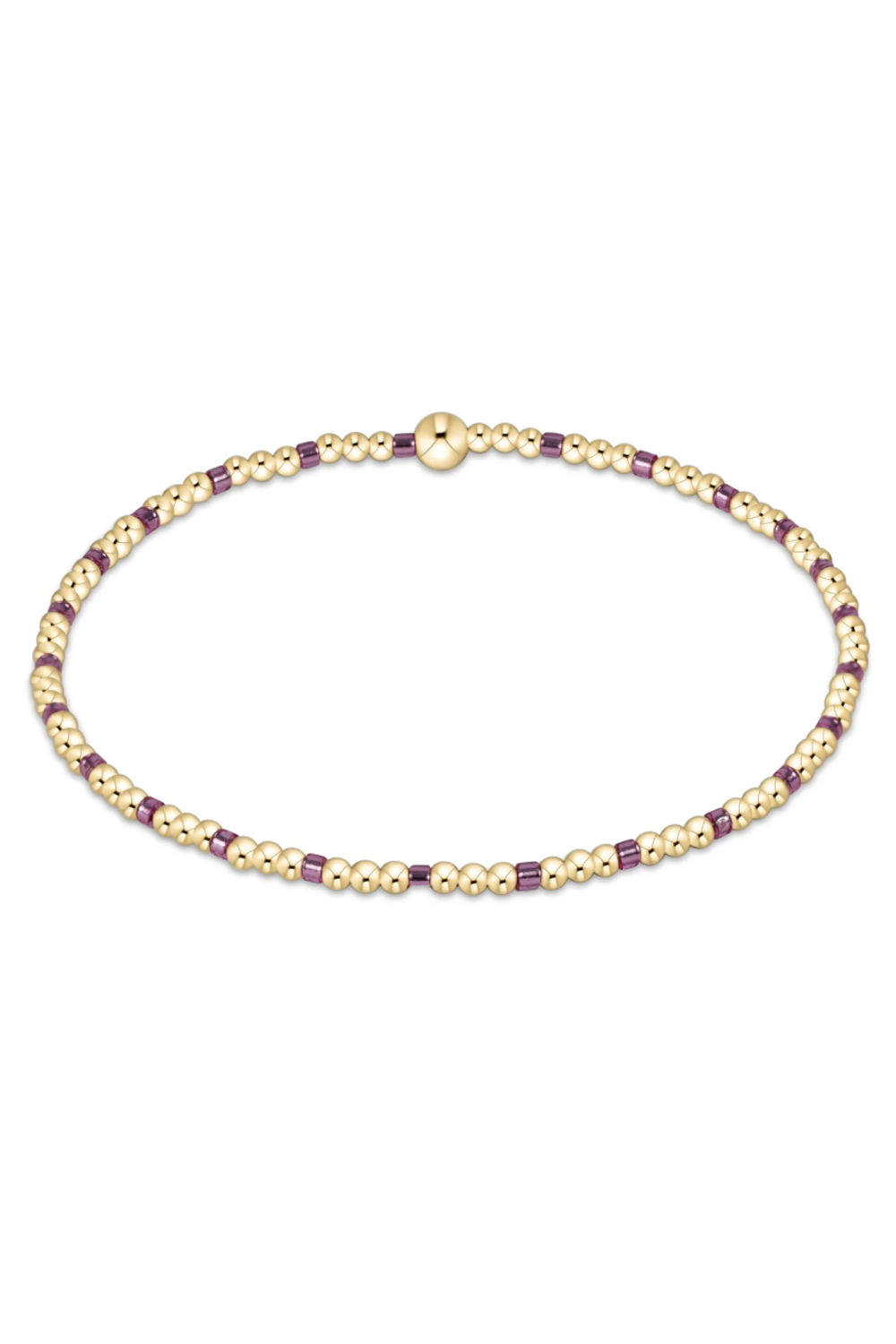 EN Hope Sincerity Pattern 2mm Bracelet - Pink Metallic
