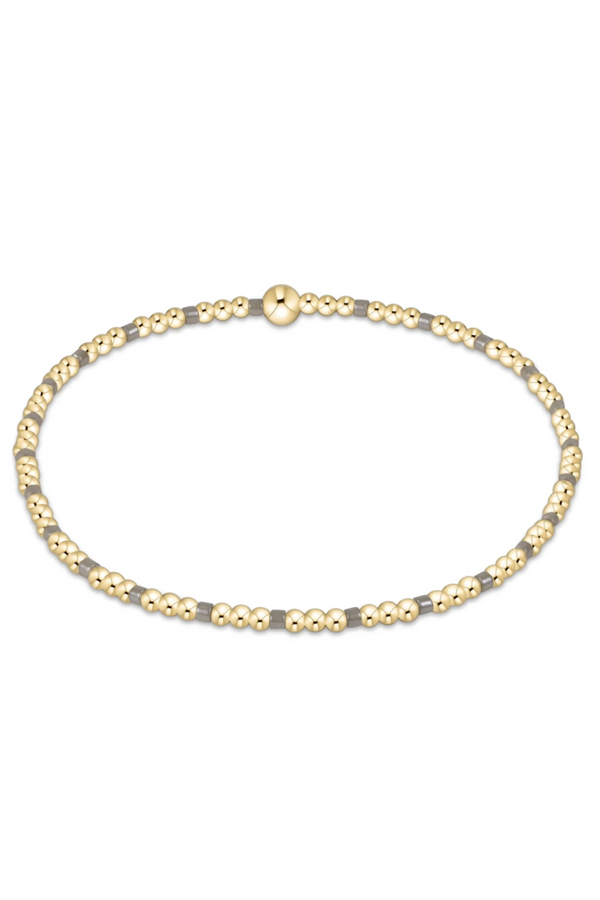 EN Hope Sincerity Pattern 2mm Bracelet - Milkshake