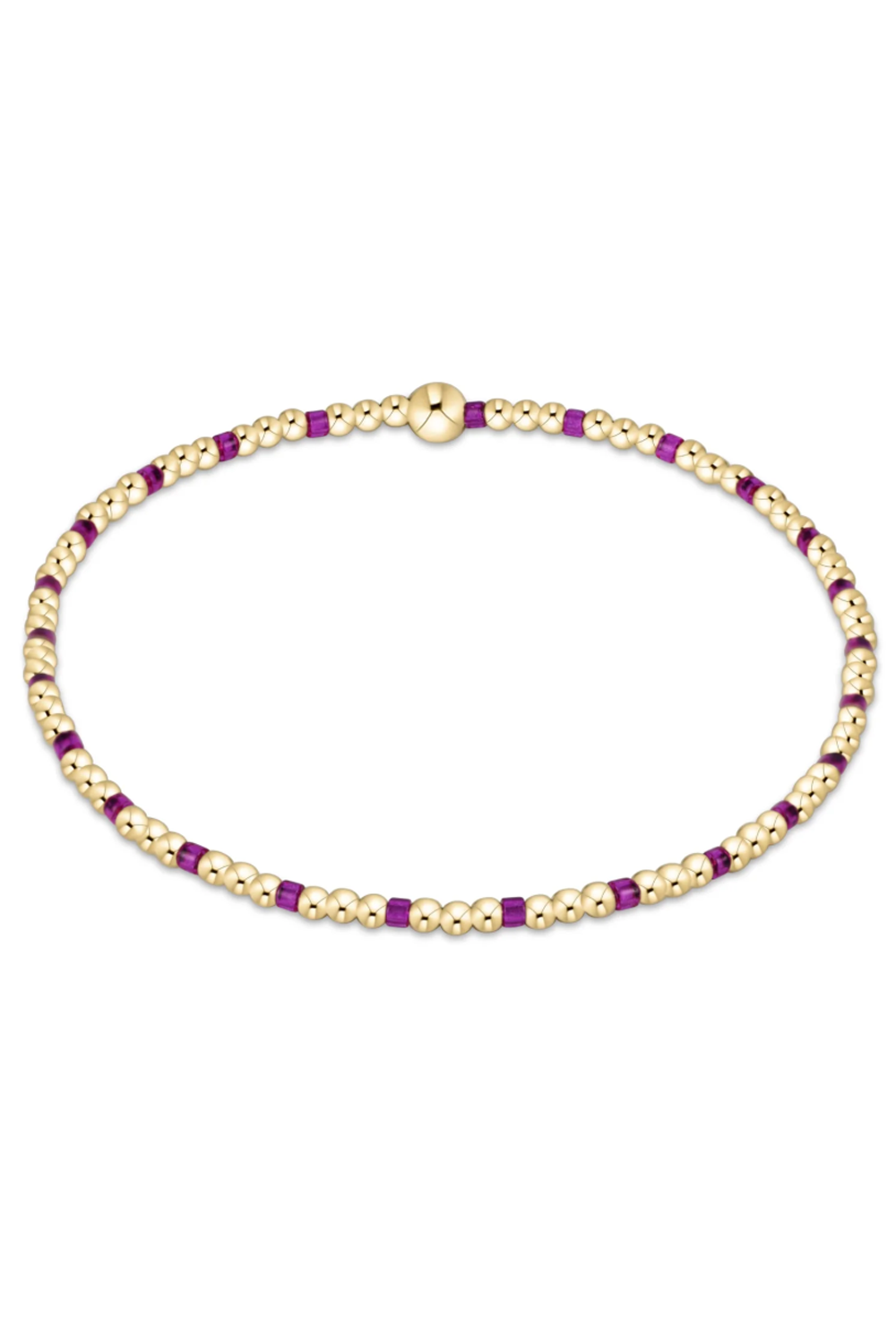 EN Hope Sincerity Pattern 2mm Bracelet - Fuchsia