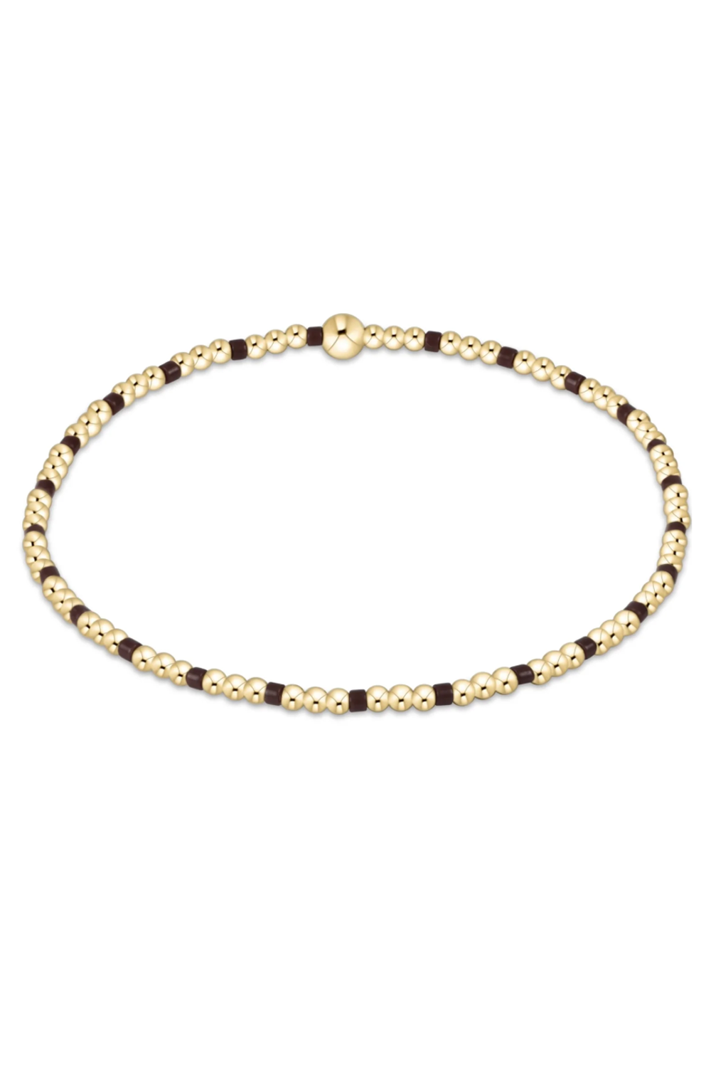EN Hope Sincerity Pattern 2mm Bracelet - Chocolate