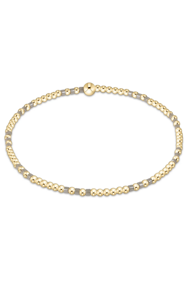EN Hope Joy Pattern 2mm Bracelet - Taupe with a Twist