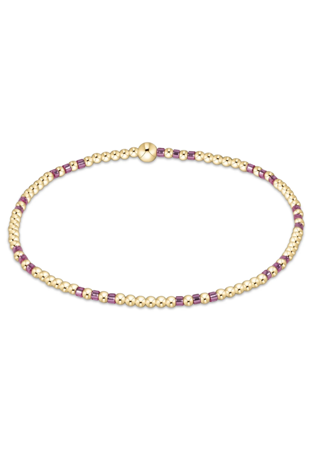 EN Hope Joy Pattern 2mm Bracelet - Pink Metallic