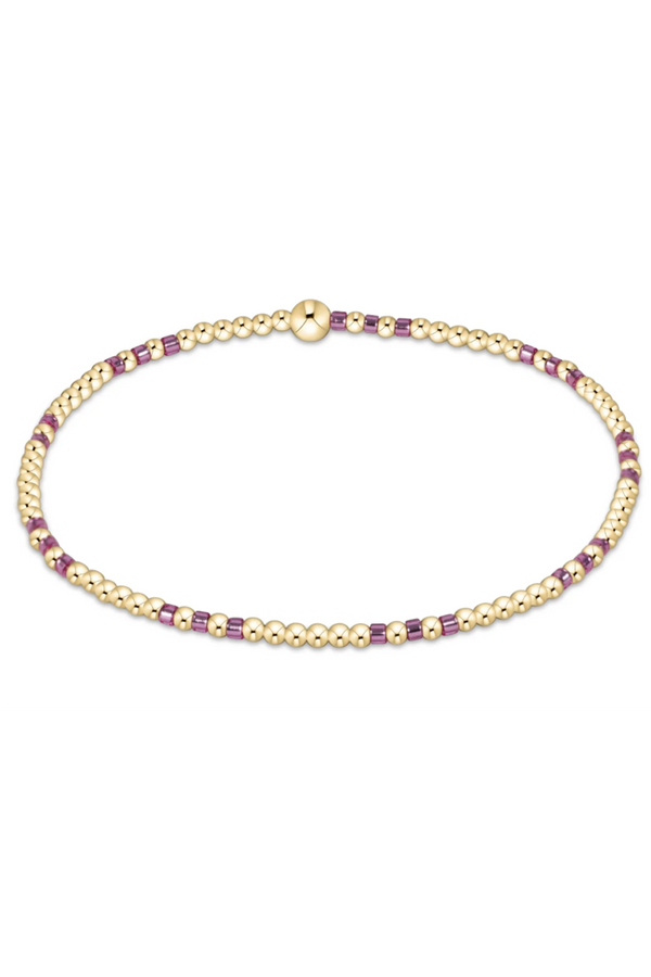 EN Hope Joy Pattern 2mm Bracelet - Pink Metallic