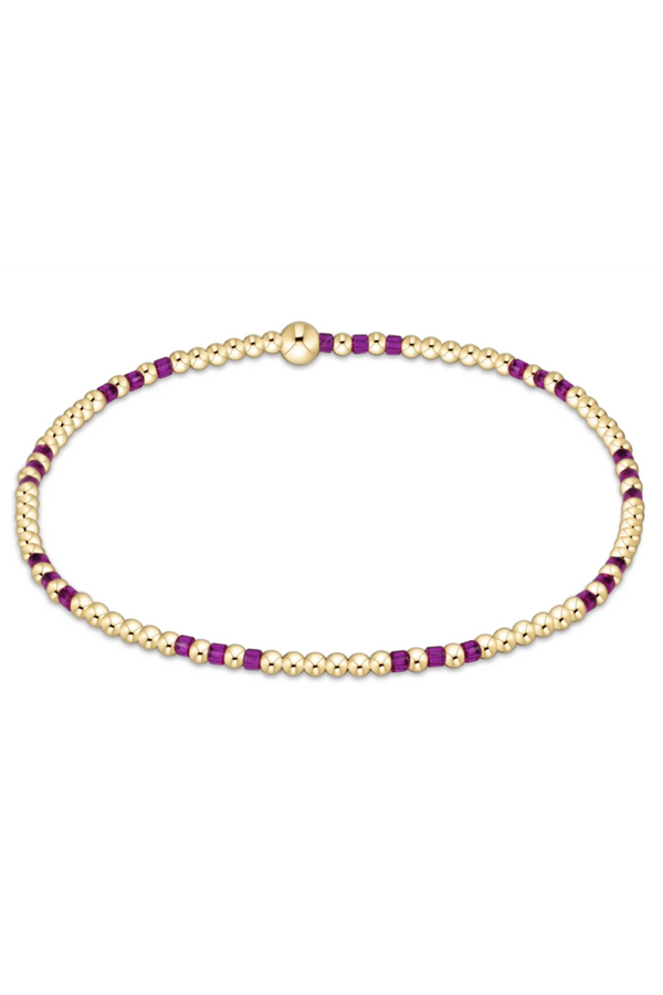 EN Hope Joy Pattern 2mm Bracelet - Fuchsia