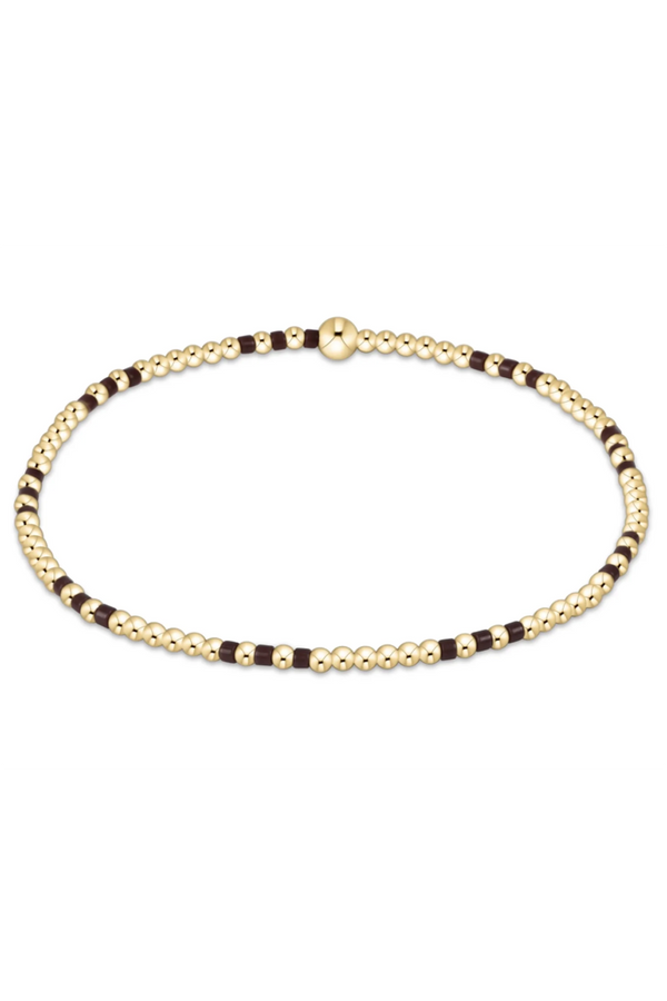 EN Hope Joy Pattern 2mm Bracelet - Chocolate