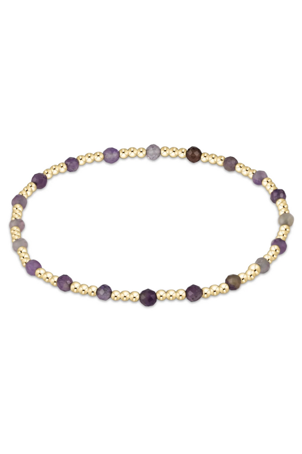 EN Sincerity Gemstone Pattern Bracelet - Amethyst