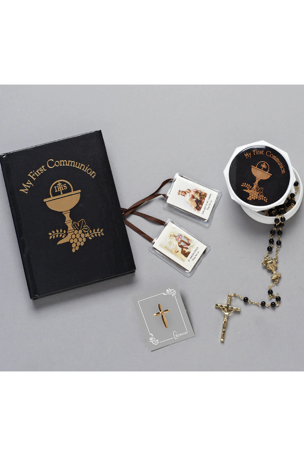 RM Communion Set - Boy (Black/Gold)