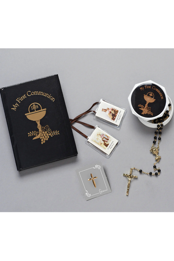 RM Communion Set - Boy (Black/Gold)