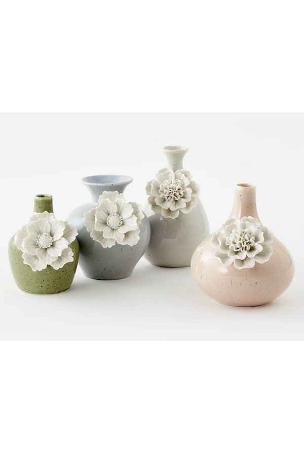 Pastel Vase with Flower - Large