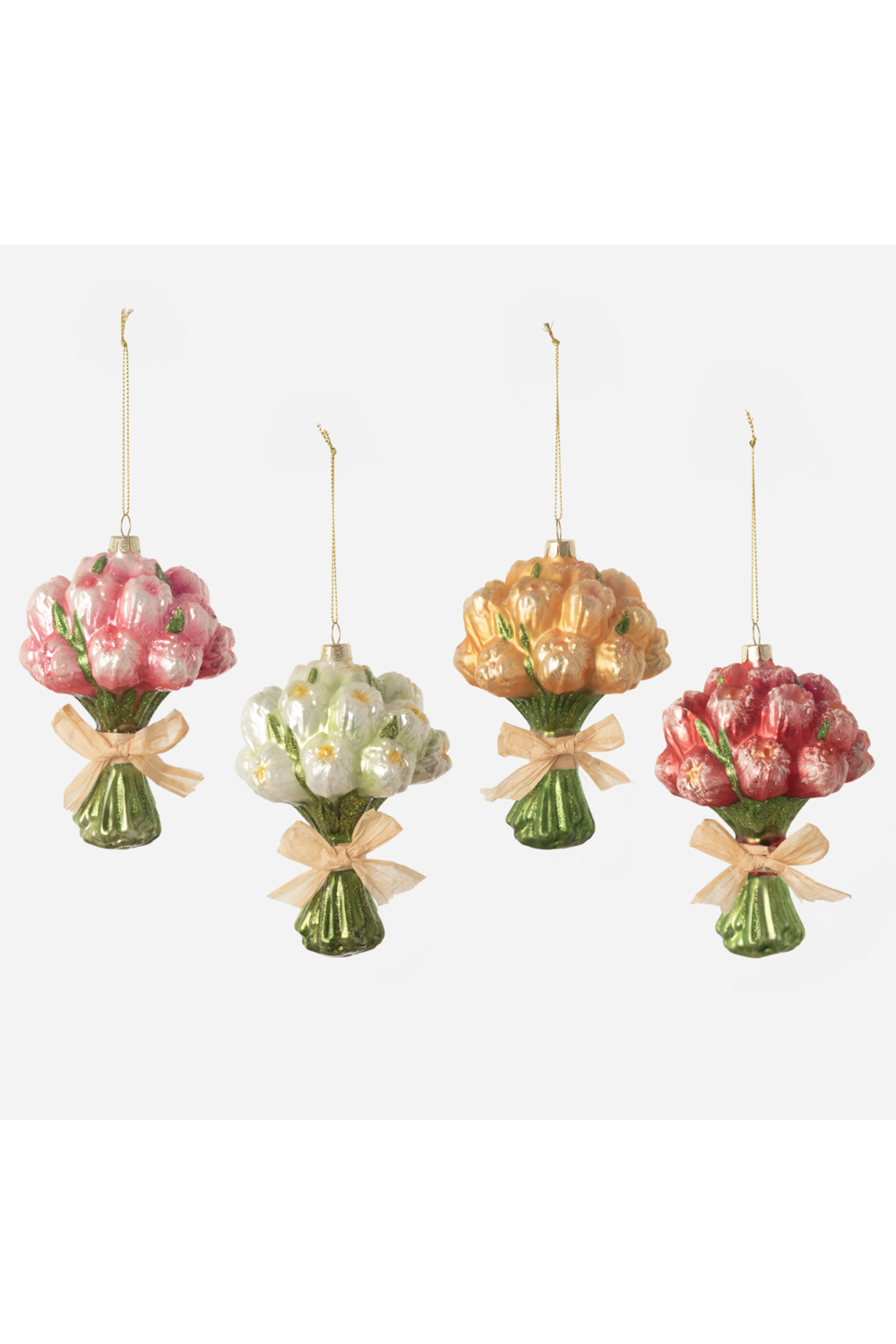 Glass Ornament - Tulip Bouquet