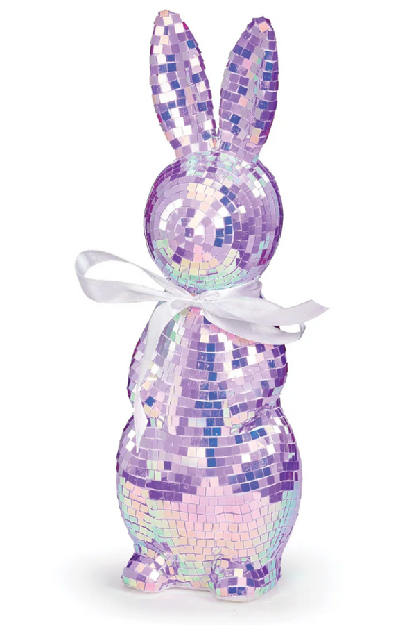 RM Standing Purple Disco Ball Bunny
