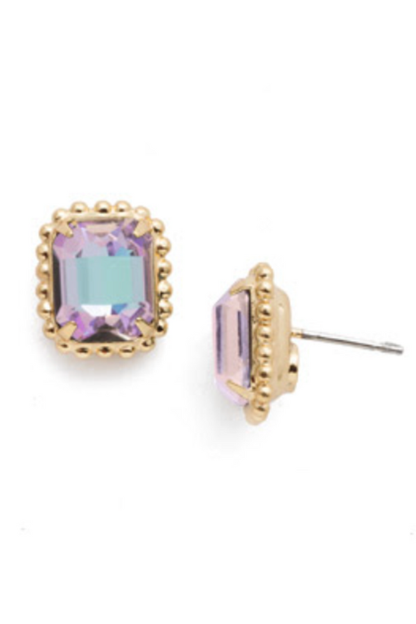 Octavia Scalloped Stud Earring - Vitrail Light