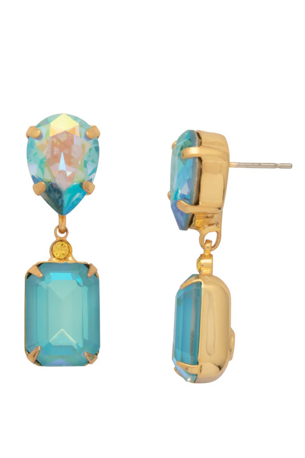 Emerald Pear Dangle Earring - Coastal Dreams