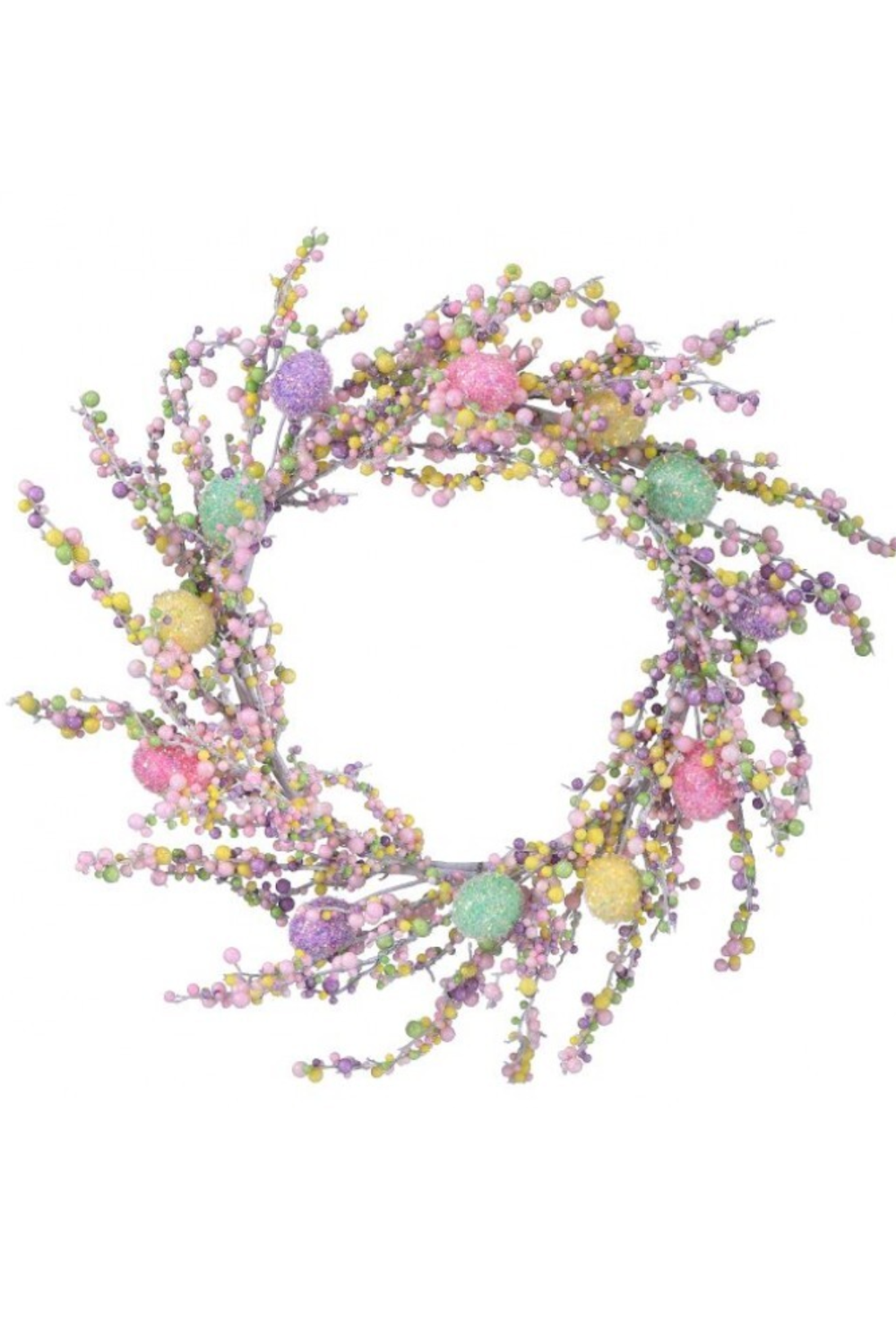 Iridescent Glitter Berry Egg Wreath