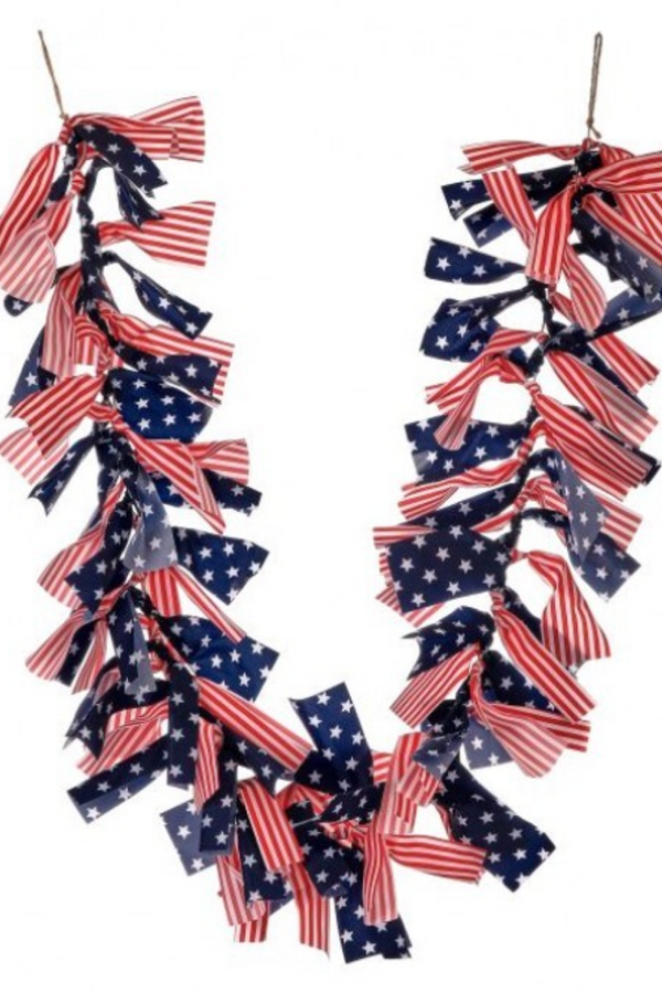 Fabric Americana Rope Garland