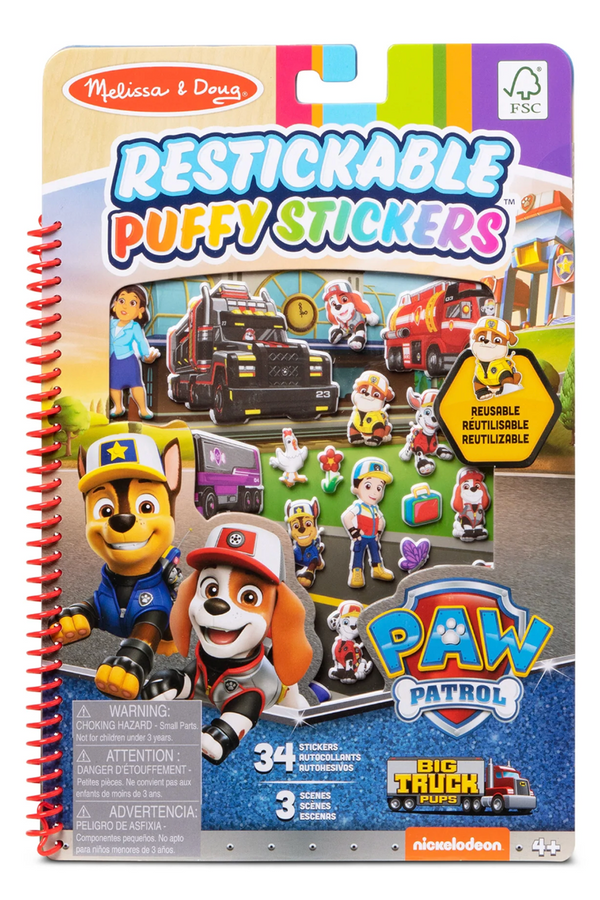 Puffy Sticker Play Set - Paw Patrol Big Truck Pups
