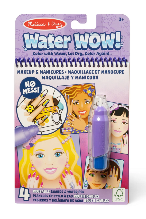 MD Water Wow Coloring Book - Makeup and Manicures