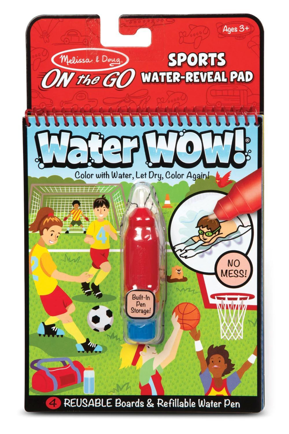MD Water Wow Coloring Book - Sports