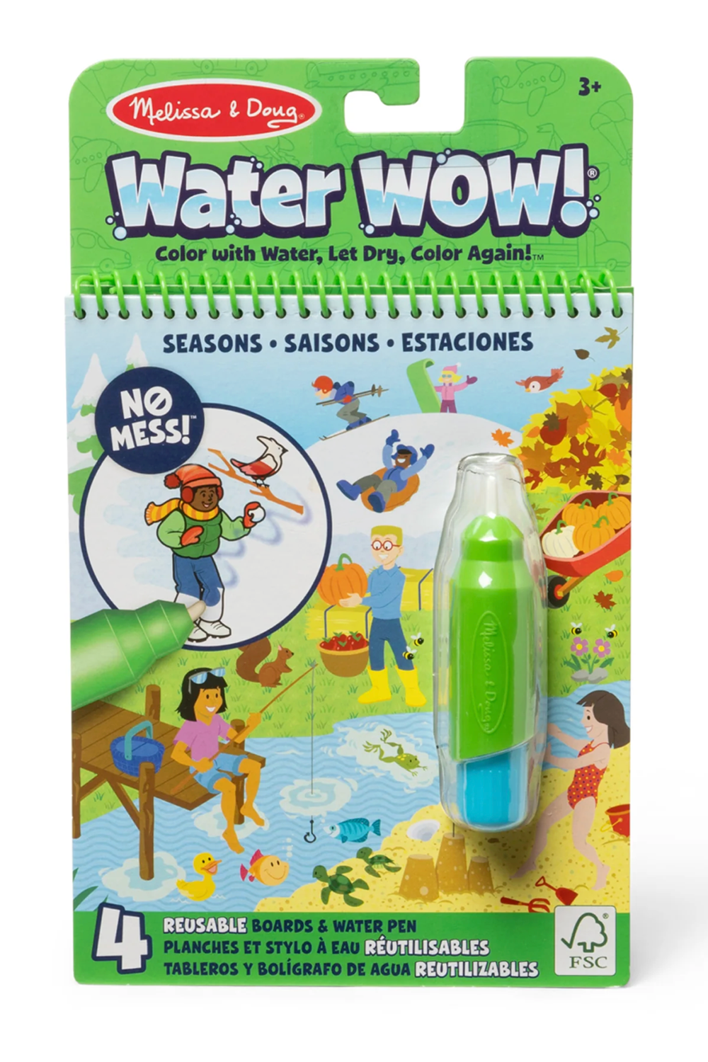 MD Water Wow Coloring Book - Seasons