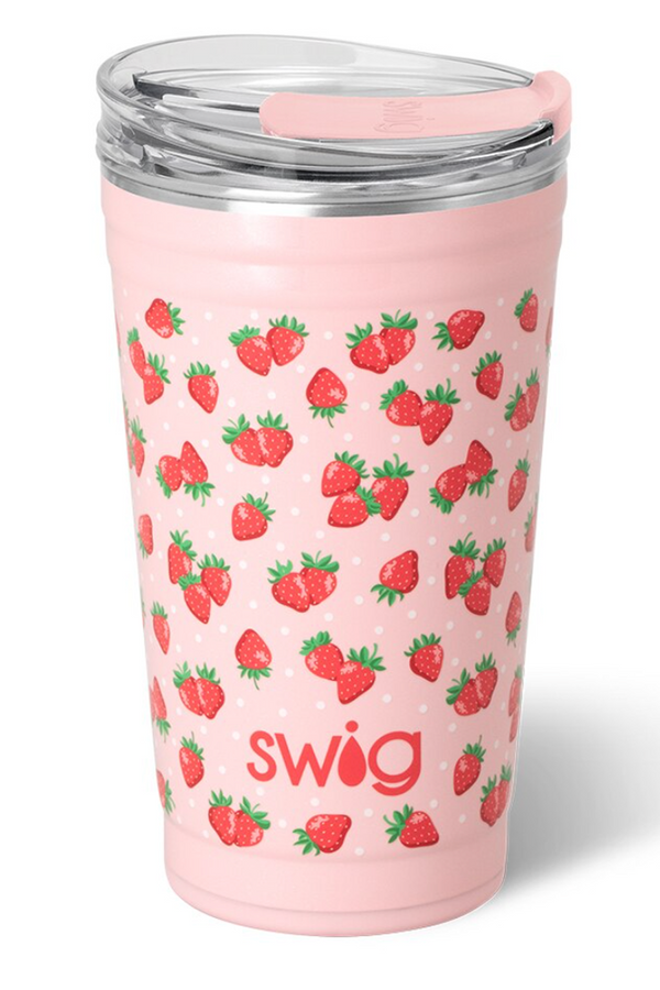 Swig Party Cup 24oz - Strawberry Shortcake