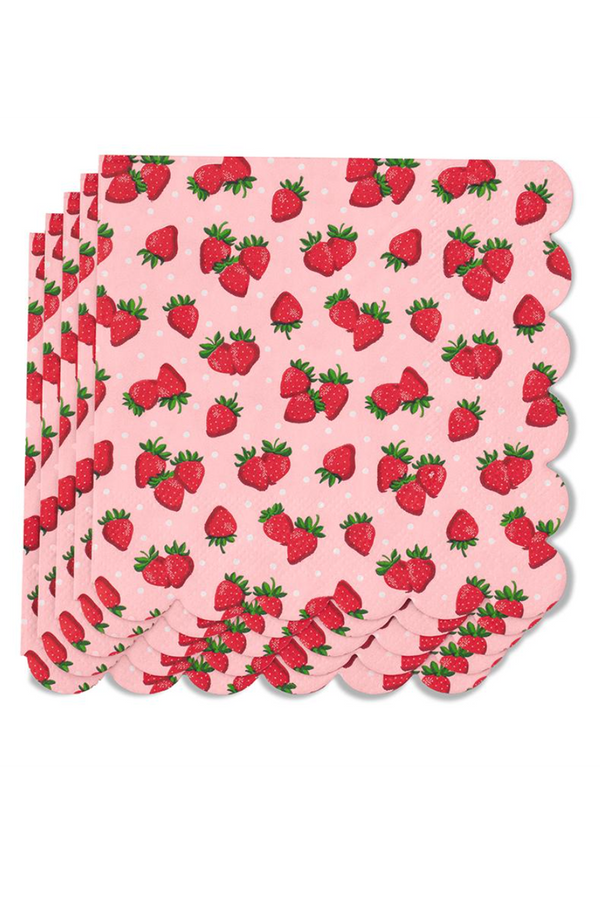 Cocktail Napkin Pack - Strawberry Shortcake