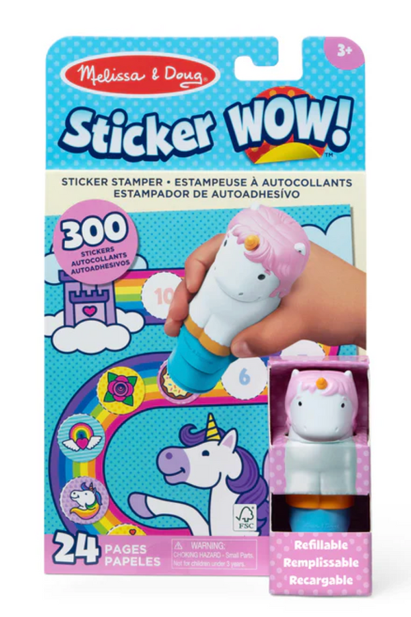 MD Sticker Wow Book - Unicorn