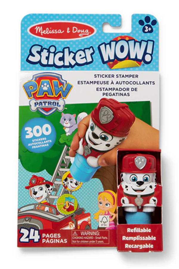 MD Sticker Wow Book - Paw Patrol Marshall